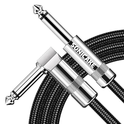 SONICAKE Guitar Cable 10ft 3m Amp Cord for Electric Guitar Bass Instruments Black image 1