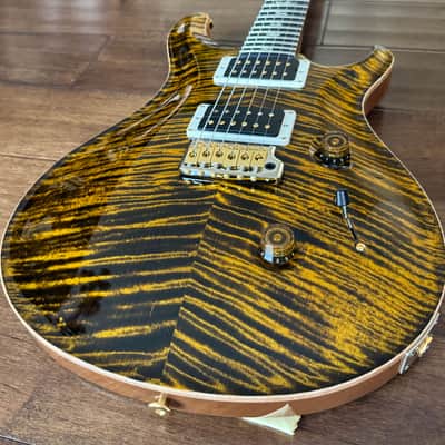 PRS Custom 24 Electric Guitar Yellow Tiger Hybrid Package Pattern Thin 10-Top 0392439 image 2