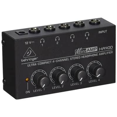 Behringer HA-400 Ultra Compact 4-Channel Stereo Headphone Amplifier image 1