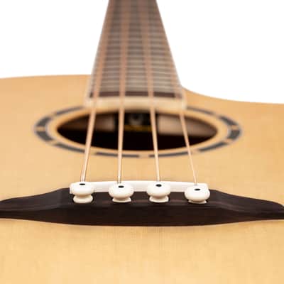 Ortega D7CE-4 Deep Series 7 Spruce Top Medium Scale 4-String Acoustic-Electric Bass Guitar image 13