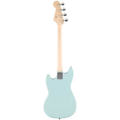 Squier Sonic Bronco Bass Guitar, Daphne Blue image 4