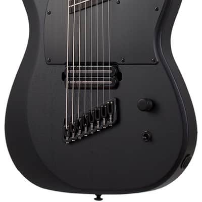 Schecter PT-8 MS Black Ops - Satin Black Open Pore (622) image 2