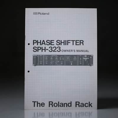 Roland SPH-323 Phase Shifter rack series orginal 6 page vintage owner's manual.
