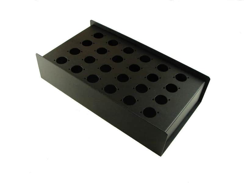 PROCRAFT PB13-24X-BK Steel Project Box 12-7/8" x 6-15/16" x 3"  w/ 24 D punches image 1