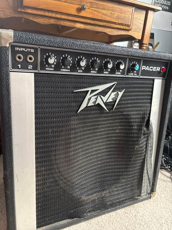 Peavey Pacer 100 SS Series 45-Watt 1x12" Guitar Combo 1980s - Black image 1