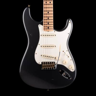 Used 2024 Fender Custom Shop 1968 Stratocaster Journeyman Relic Charcoal Frost Metallic with OHSC image 1