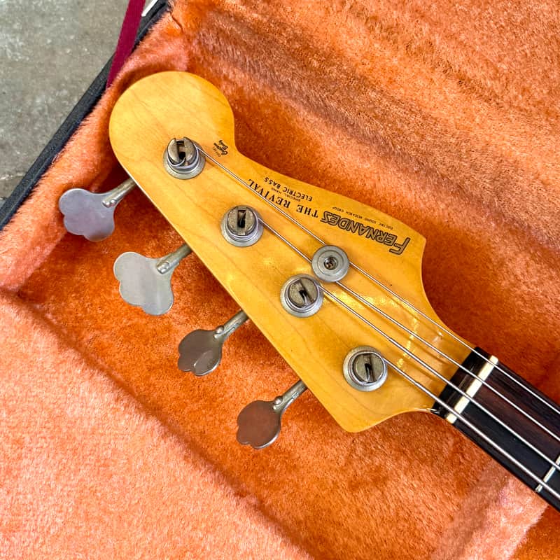 Fernandes Revival electric jazz bass c 1975 - Sunburst original