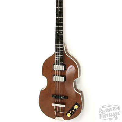 2015 Hofner Gold Label 500/1-MBU Violin Bass Walnut Stained Birdseye Maple image 2