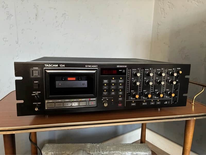 Tascam 134 Syncaset - 4-Track Cassette Deck / Mixer, Vintage Hi-End, Serviced image 1