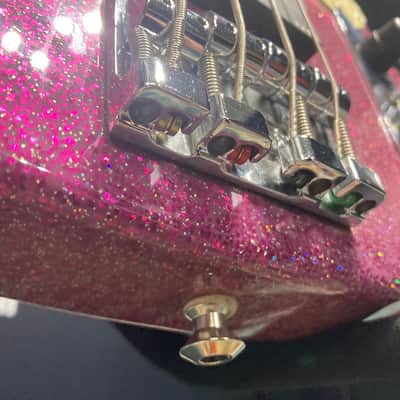 Tom Hamilton's Aerosmith, Sadowsky NYC - Pink Sparkle 4-String Bass (TH2 #11) PLUS Personalized NHL Hockey Jersey. AUTHENTICATED! image 10