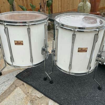 Pearl MLX Maple White 4pc Drum Set Kit owned by James Kottak Ex Scorpions !!! image 2
