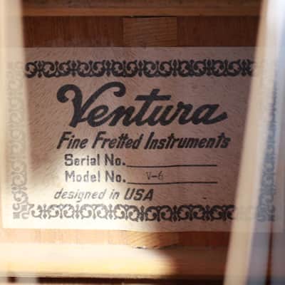 Project Repair 1970's Ventura V6 Square Shoulder Dreadnought Acoustic Guitar w/ Case image 9