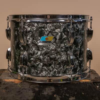 1971 Ludwig 9x13 Black Diamond Pearl Tom image 1
