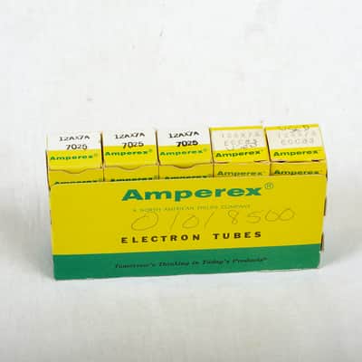 Amperex 7025 / 12AX7 Tube Sleeve – Set of 5 – 3 NOS, 2 Strong Used – All Test High image 2