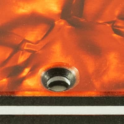Custom Pickguard For 2020 - 2024 Made in America PRS S2 Vela Type-D Single-coil - Orange Pearl/Black/White/Black .090" image 2