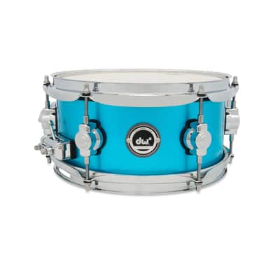DW DWe Electronic/Acoustic Snare Drum 10x5 Laser Blue Metallic image 1