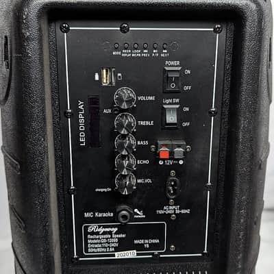 Ridgeway QS-805 Portable Audio Bluetooth - Portable - Woofer Rechargeable Speaker with Long-Lasting Battery USB/FM Radio/AUX in/Mic in/with LED Light - Black image 10