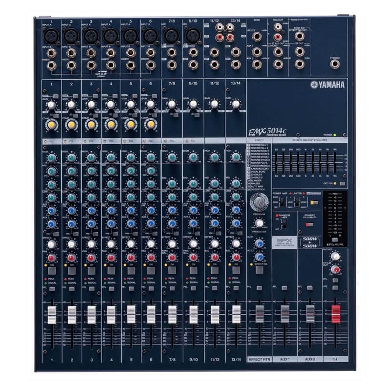 Yamaha EMX5014C 14 Channel 500-Watt Powered Analog Mixer image 1