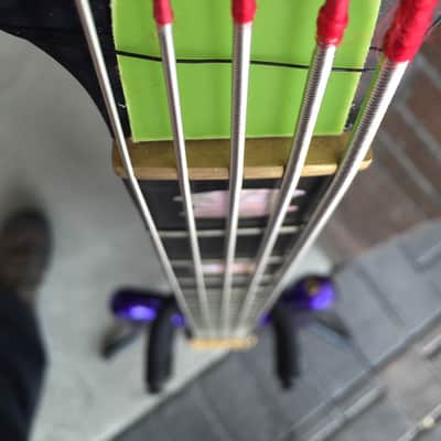 Wizard USA Neck Through Left-y 5 String 90's Purple Bass Not A Spector Make an Offer image 3