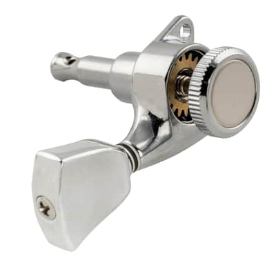 Brio 3x3 Locking Tuners 18:1 Ratio • Full Sealed Locking Machine Heads - Chrome image 8