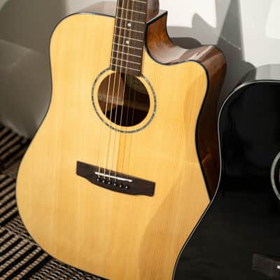 Cort Earth Series 60 Dreadnought Acoustic Electric Guitar 2020's - Natural Glossy image 15