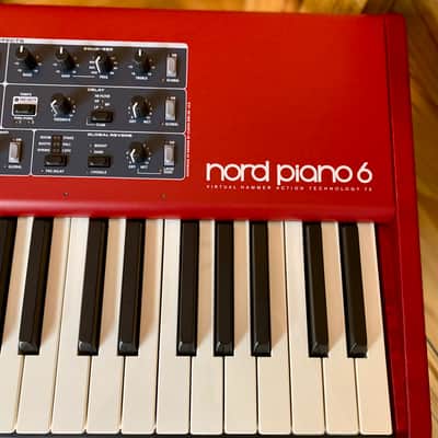 Nord Piano 6 73-Note Weighted Hammer Action Piano With Split / Layering & NP3 Pedal - Red image 5