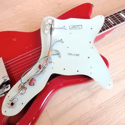 1967 Silvertone by Harmony 1488 Silhouette Vintage Guitar DeArmond Gold Foils image 14