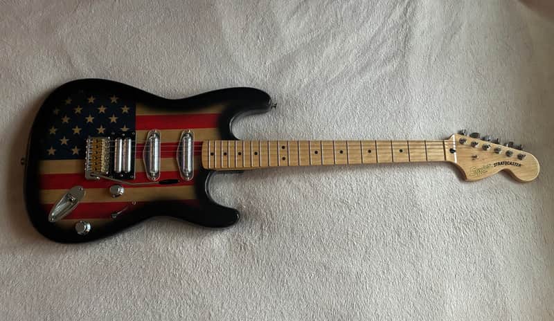 Fender Squire American flag Stratocaster 2023 - American flag
