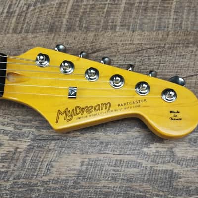 MyDream Partcaster Custom Built - Aztec Gold Acousti-Phonic Gilmour image 6
