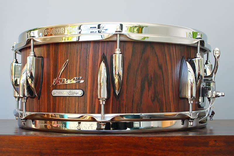 Sonor Vintage Series 5.75" x 14" Snare Drum w/ VIDEO! Rosewood Semi-Gloss image 1