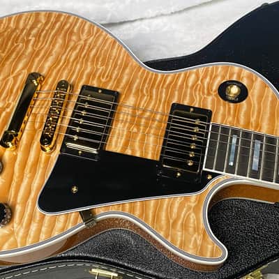 NEW! Gibson Dealer Select Custom Shop Les Paul Custom AAAAAAA Quilt - 7AQ! - Natural - SO MUCH DEPTH and MOVEMENT! - 9.7 lbs - Authorized Dealer - G07564 image 2
