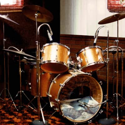 1970 LUDWIG Gold Sparkle Drum Set - Complete Set in Excellent Condition image 1