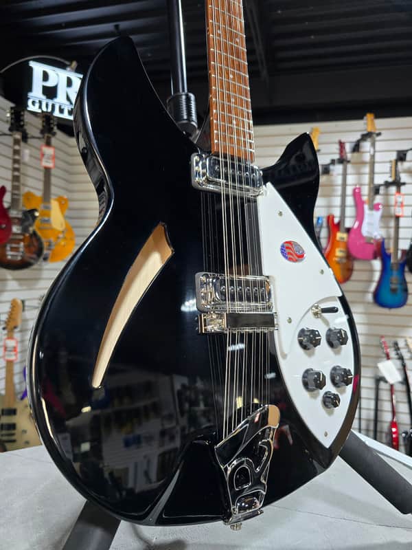 NEW 2024 Rickenbacker 330/12 Semi-Hollow Electric - Jetglo w/OHSC #744 image 1