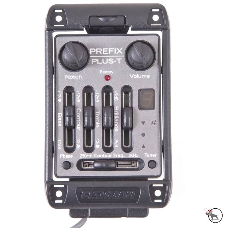 Fishman PRO-MAN-PT4 Prefix Plus-T Onboard Narrow Format Acoustic Preamp image 1