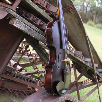 Crow Creek Fiddles Hoedown Special 4/4 size Handmade Fiddle / Violin with Case 2025 - Dark Rustic Brown image 3