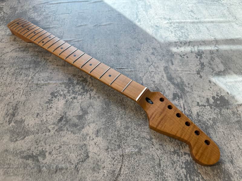 BMC Guitar 3AAA FLAME MAPLE Neck Strat® Stratocaster® 22 Fret Roasted With Maple Fingerboard Nitro Lacquer 9.5 Radius STFMM3A #1 image 1