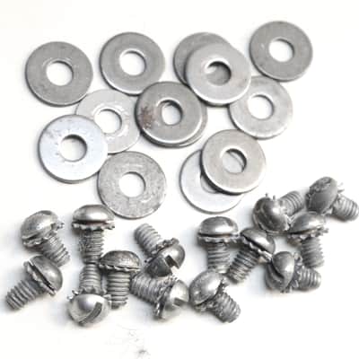 (7) Original Ludwig Nickel Plated Tube Lugs for Wood Shell Snare Drum, Set of Seven, 2  7/16" Length, Mounting Hardware / 1920s-30s image 4