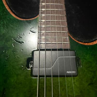 LEF Custom Guitars SS 2025 - Green Burl/ Black Limba body image 4