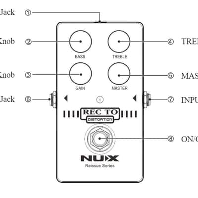 2023 NUX - Rec To Distortion Pedal image 4