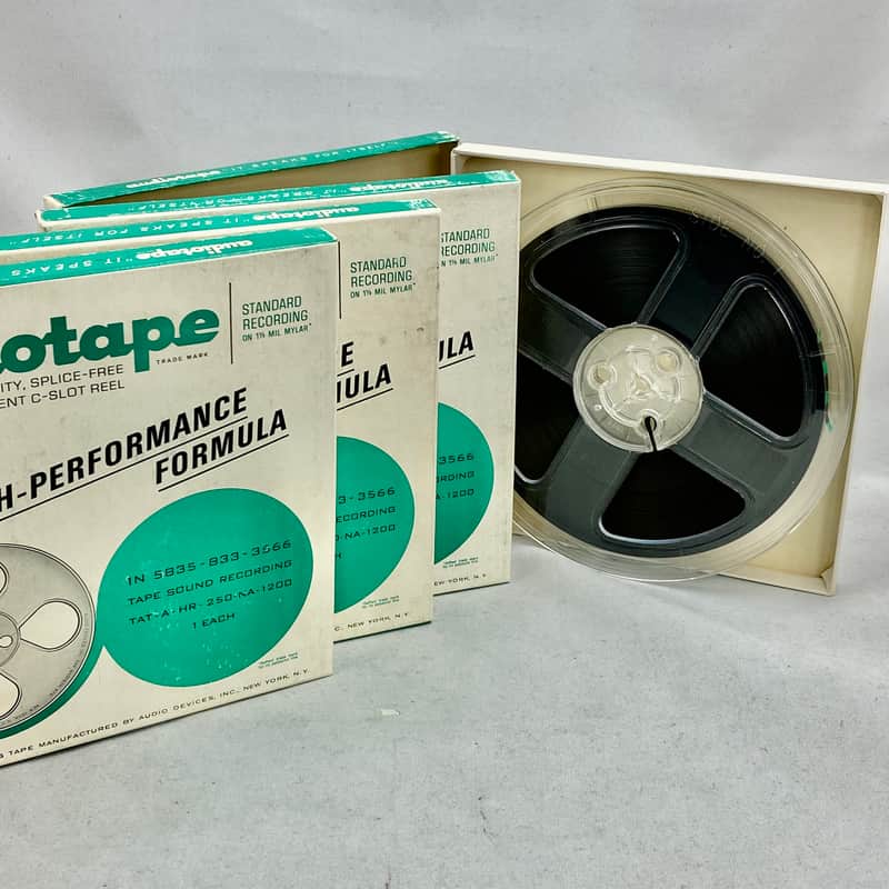 Lot of 4 Audiotape Type 1271 1200 Ft 1/2 Mil Mylar Reel to Reel Tape NOS Vintage image 1