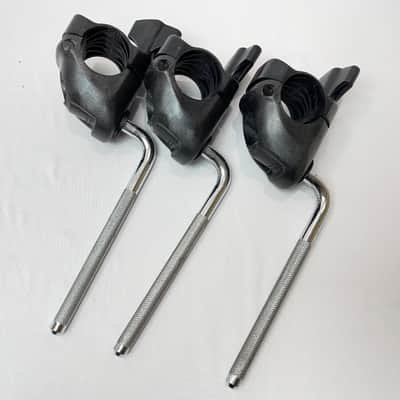 THREE Roland MDH-10U V-Drum Cymbal Rack Clamp MDH10U Mount L-Rod for MDC10U image 2