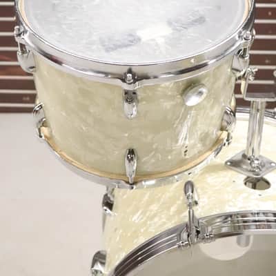 Gretsch Round Badge White Pearl 3pc Drum Kit Set Vintage 1960's image 16