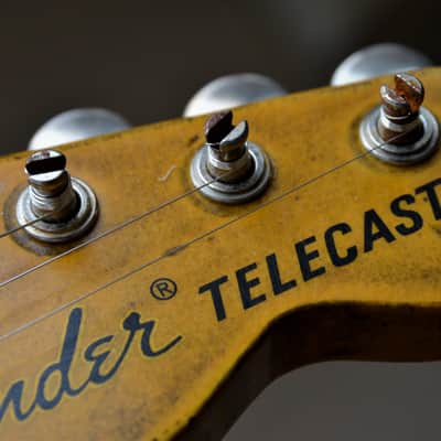 American Fender Custom Telecaster Nitro Heavy Relic Blue Sparkle image 18