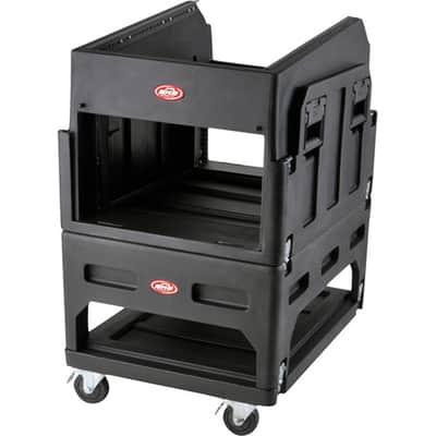 SKB Cases 1SKB19-R1406 Mighty GigRig 14U Top 6U Front Rolling Rack 789270140615 image 6