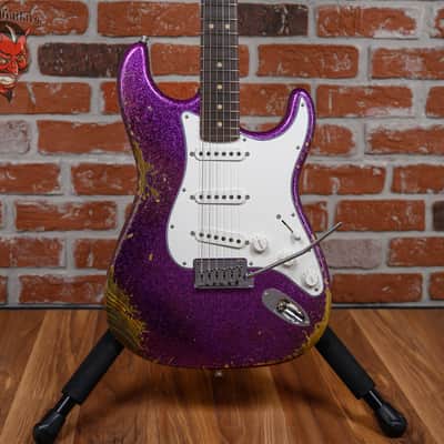 Fender Custom Shop SR25 Custom Deluxe Stratocaster Heavy Relic Magenta Sparkle 2026 w/OHSC image 1