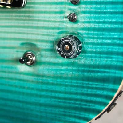 PRS Private Stock Custom 24-08 Semi-Hollow Electric Guitar - Bahamian Blue Glow with Hardshell Case image 18