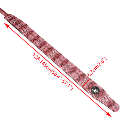 Pink Color Guitar Strap for Girl Women Guitar Player image 2