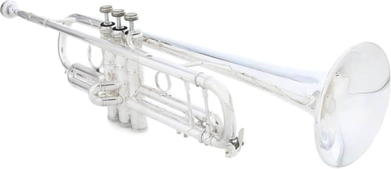 Bach 180 Stradivarius Professional Bb Trumpet - 43 Bell - Silver Plated (BA180S43v2d1) image 1