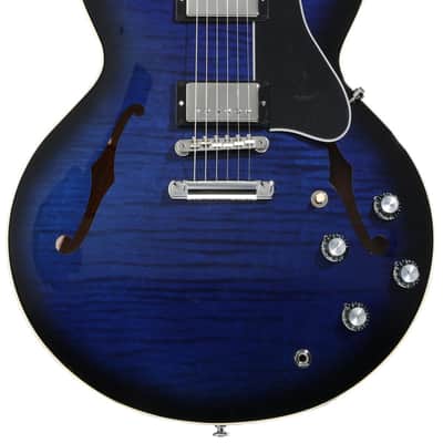 Gibson ES-335 Figured Semi-hollowbody Electric Guitar - Deep Ocean Burst image 1