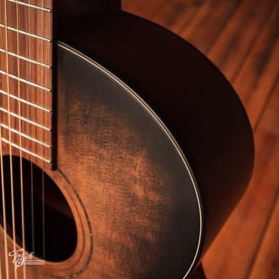 K.Yairi SRF-OV2 Parlour Acoustic Vintage Black Burst 2021 image 11